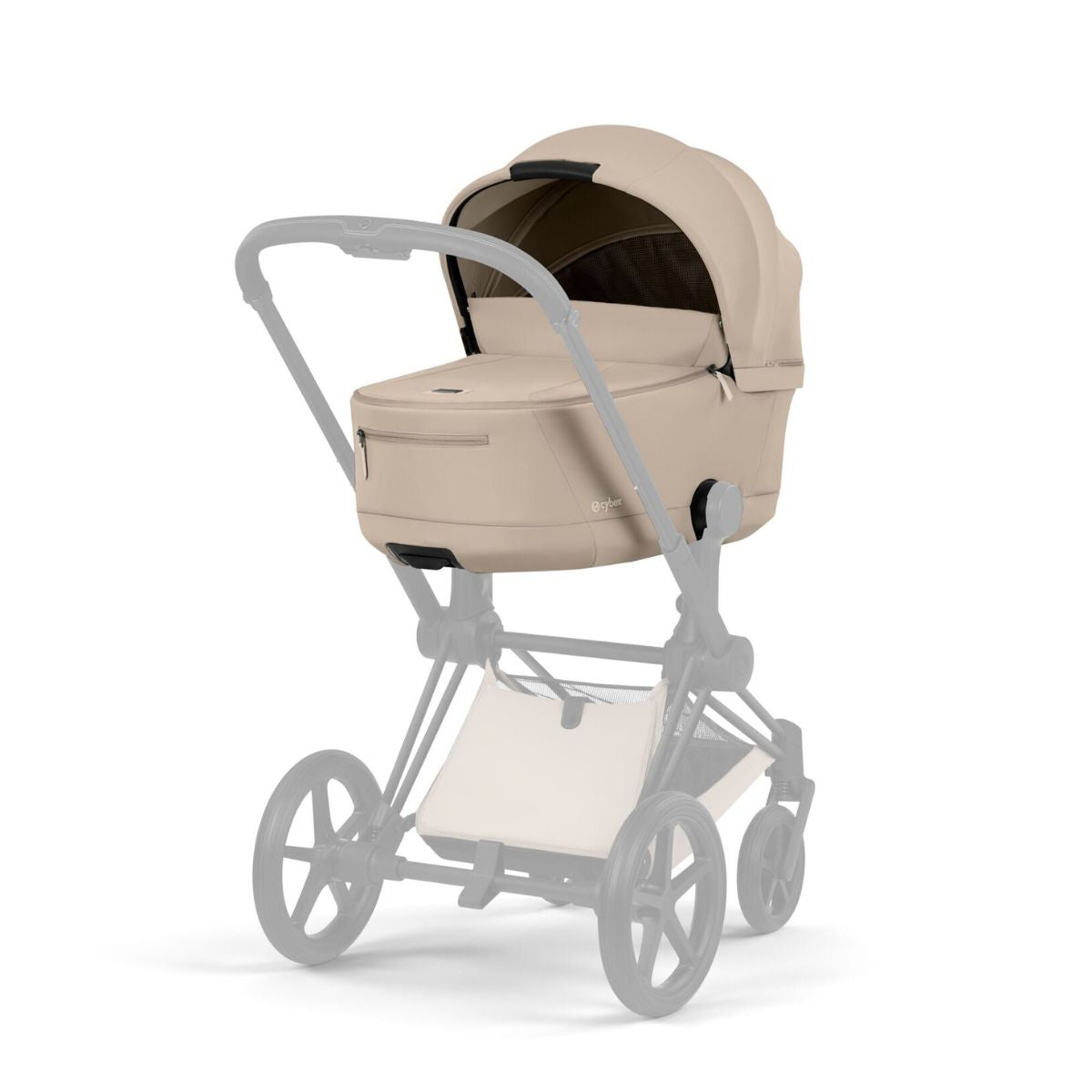 CYBEX PRIAM Fold Lux Carry Cot - Cozy Beige - Innovative Compact Fold
