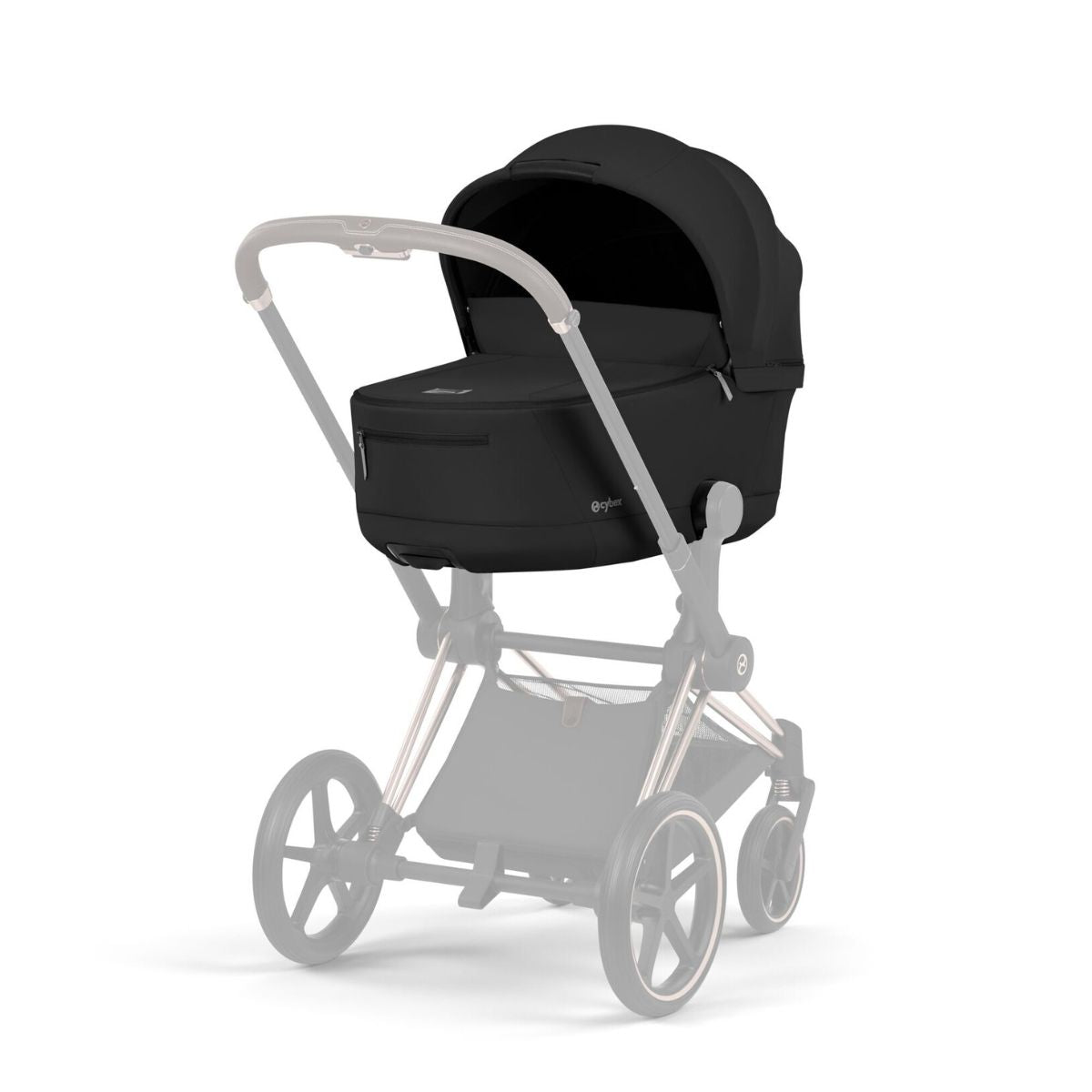 CYBEX PRIAM Fold Lux Carry Cot - Sepia Black - Innovative Compact Fold