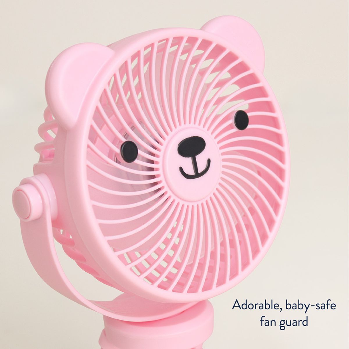 Itzy Ritzy Breeze 3-Speed Stroller Fan - Pink - Safe & Fully Adjustable Design